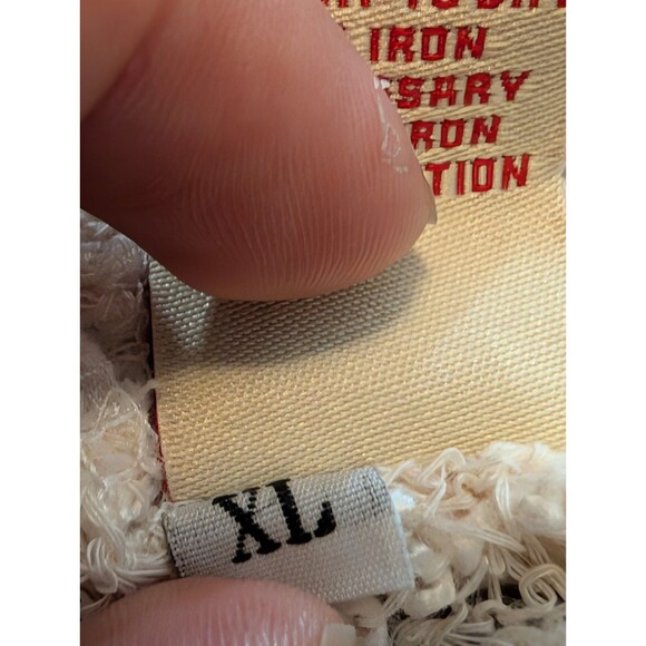 Reba Dress Women XL Boho Floral Crochet Knit Dress Flared Hem Lined - Picture 7 of 10